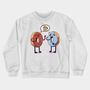 Donuts Talking Crewneck Sweatshirt